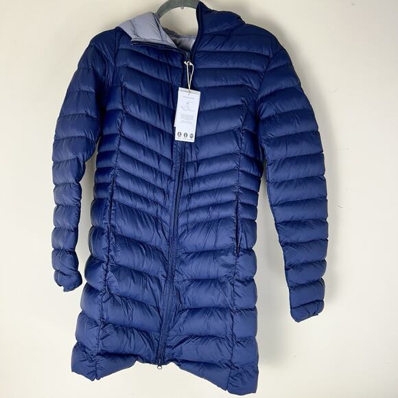 Mountain Warehouse Womens Full Zip Blue Florence Puffer Padded Long Jacket Sz 4 - Picture 6 of 14
